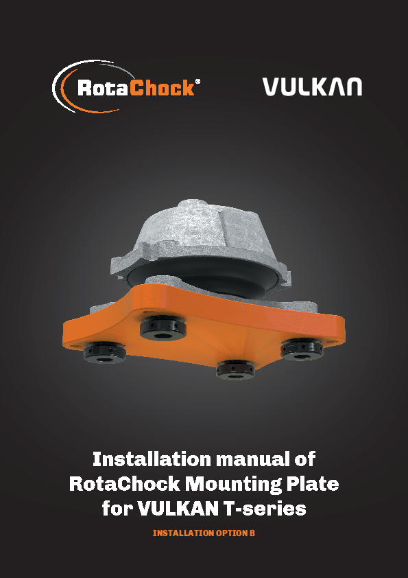 [Translate to Portuguese:] Installationsanleitung für RotaChock Montageplatte und einer VULKAN T-Serie (Schweißplatte)
