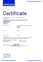 TÜV Certificate Manufacturing Facility Monitoring