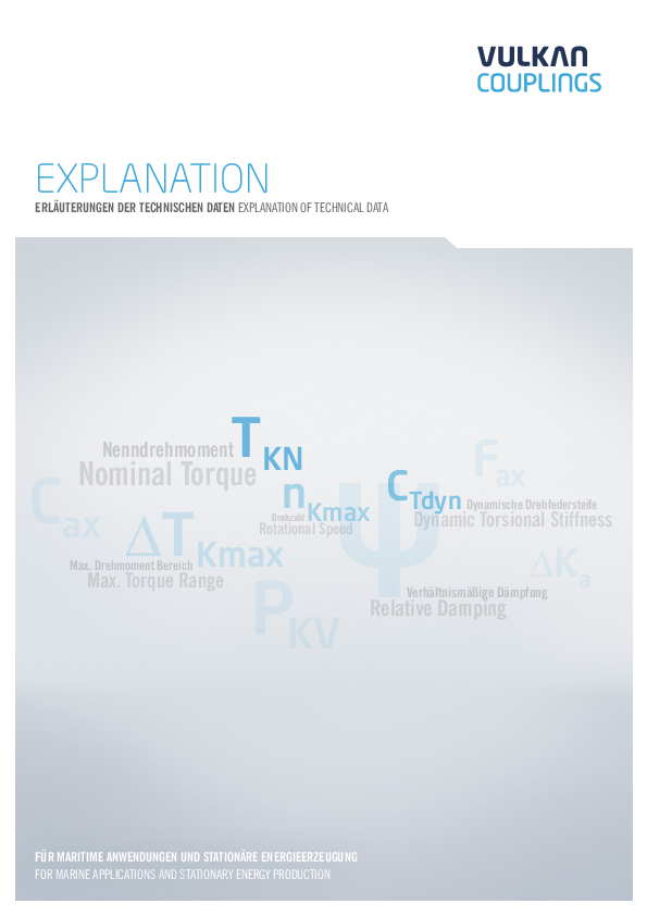 Explanation of technical data (Marine)